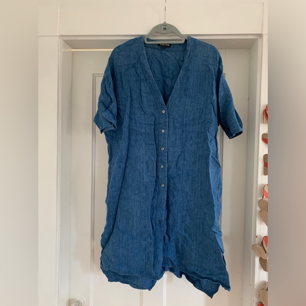 Ilana Kohn shirt/dress size L Linen